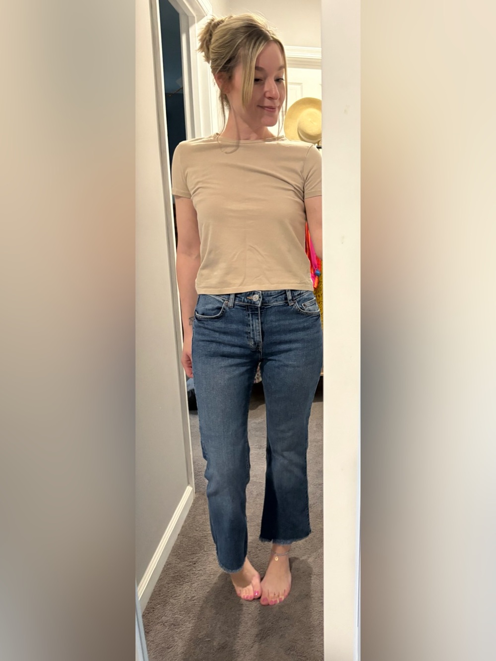 Pull&Bear Women's Medium Blue Flare Jeans - Size 4